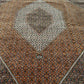 Orientteppich handgeknüpft 390x294 cm Bidjar Korkwolle