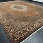 Orientteppich handgeknüpft 390x294 cm Bidjar Korkwolle