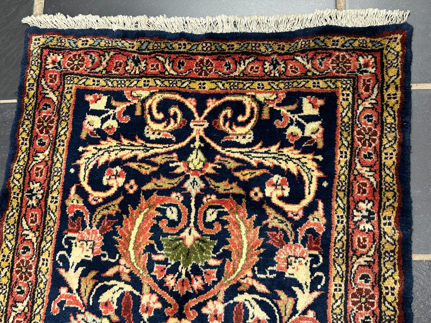 Handgeknüpfter Perser Orientteppich Sarouck Mahal Läufer 305x75 cm