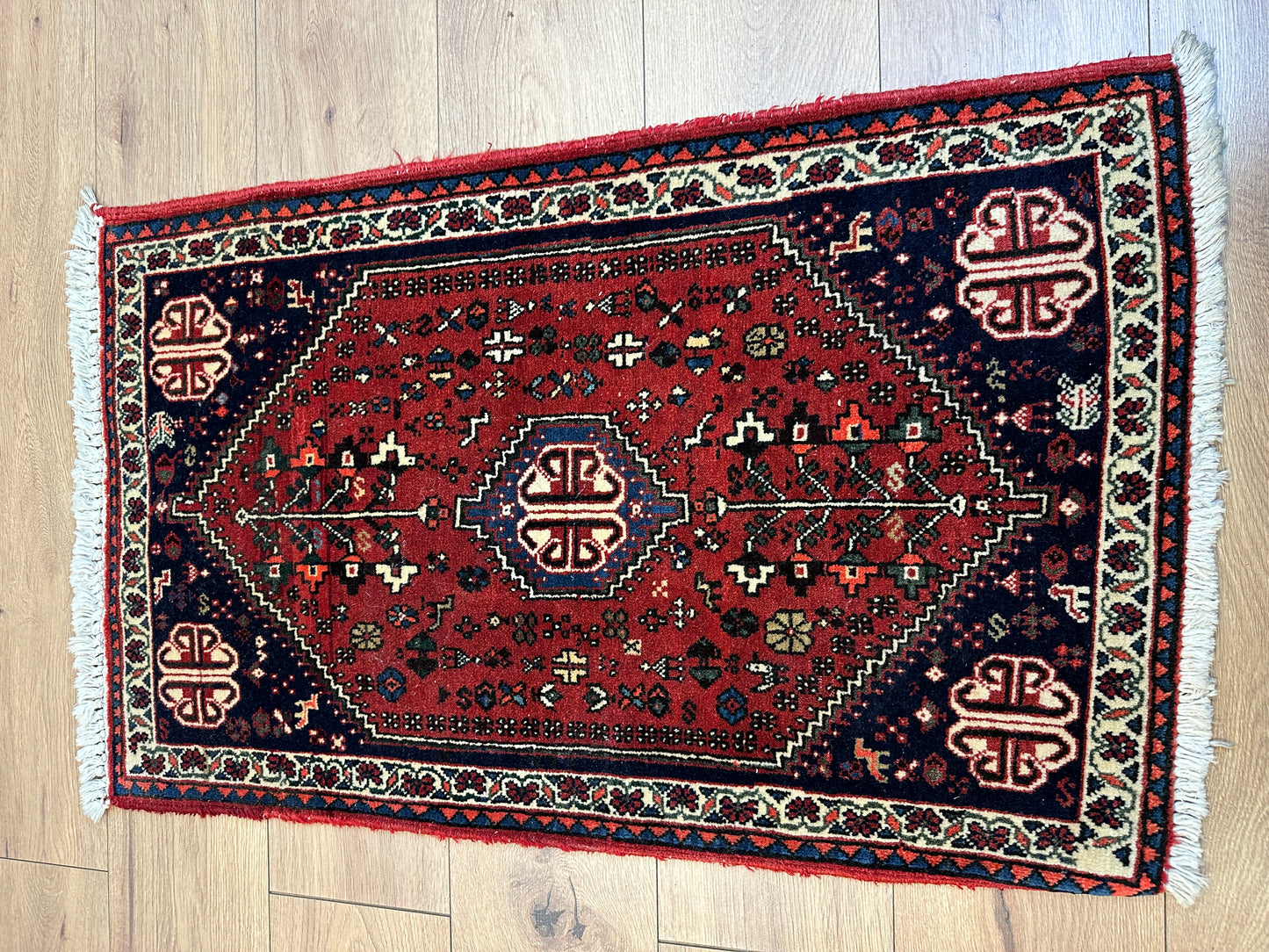 Handgeknüpfter Perser Orientteppich - Abade, 97x61cm