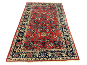Antiker Orientteppich handgeknüpft Täbriz 275x180 cm