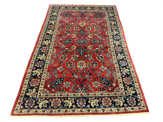 Antiker Orientteppich handgeknüpft Täbriz 275x180 cm