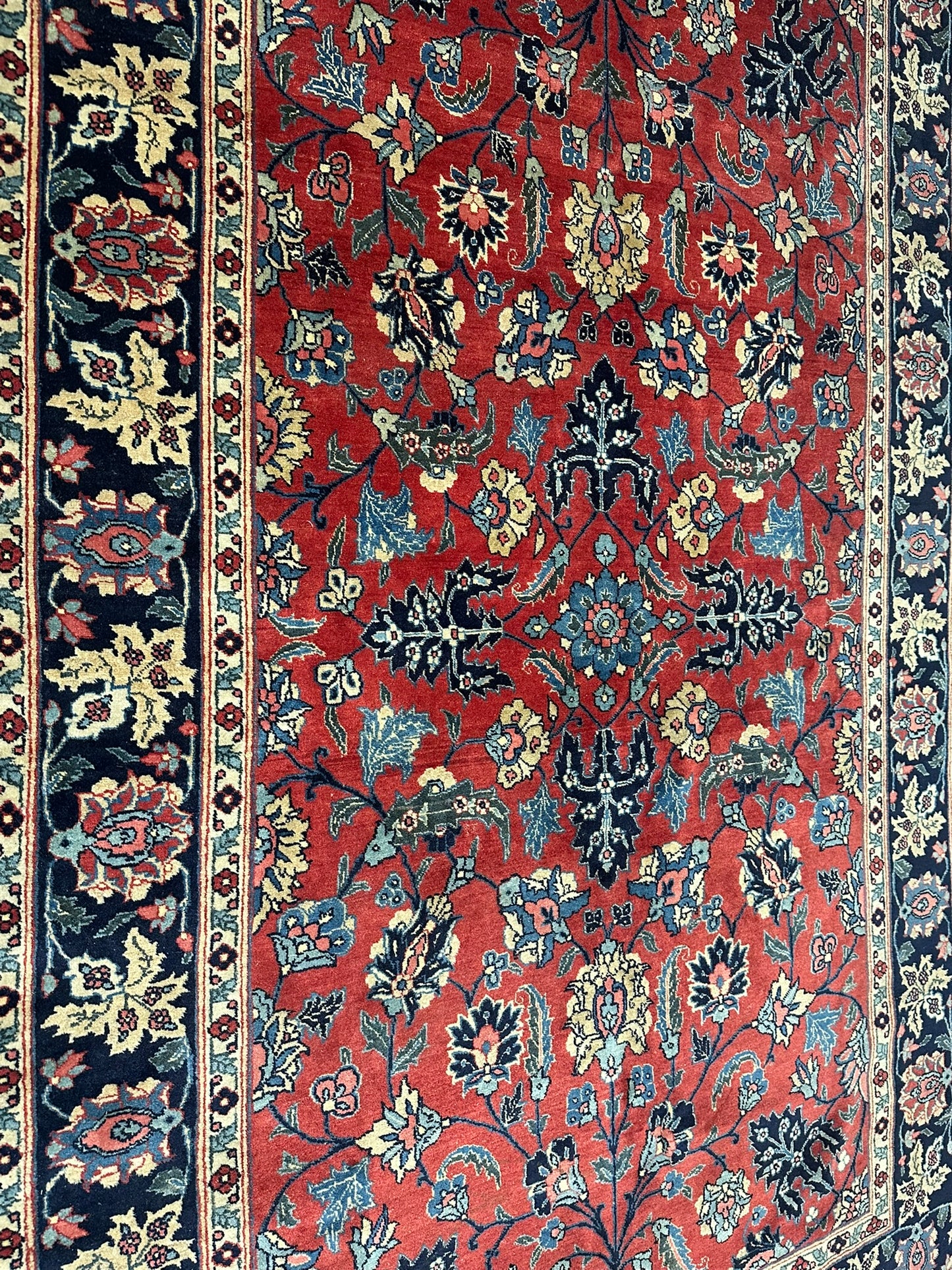 Antiker Orientteppich handgeknüpft Täbriz 275x180 cm