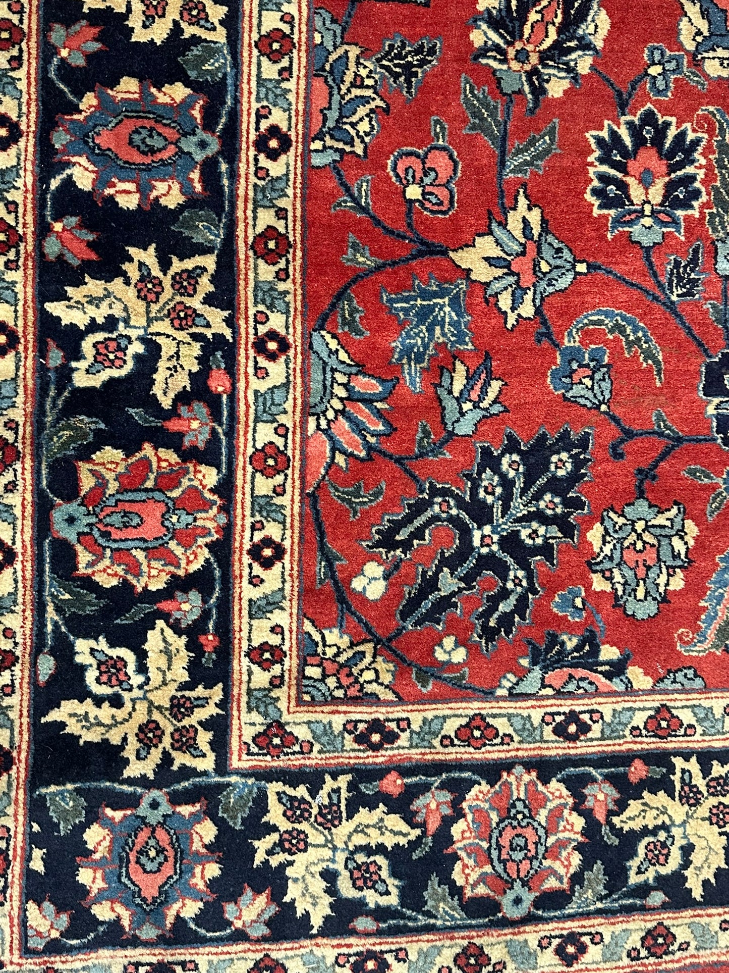 Antiker Orientteppich handgeknüpft Täbriz 275x180 cm