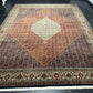Orientteppich handgeknüpft 397x308 cm Bidjar Korkwolle