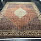 Orientteppich handgeknüpft 397x308 cm Bidjar Korkwolle