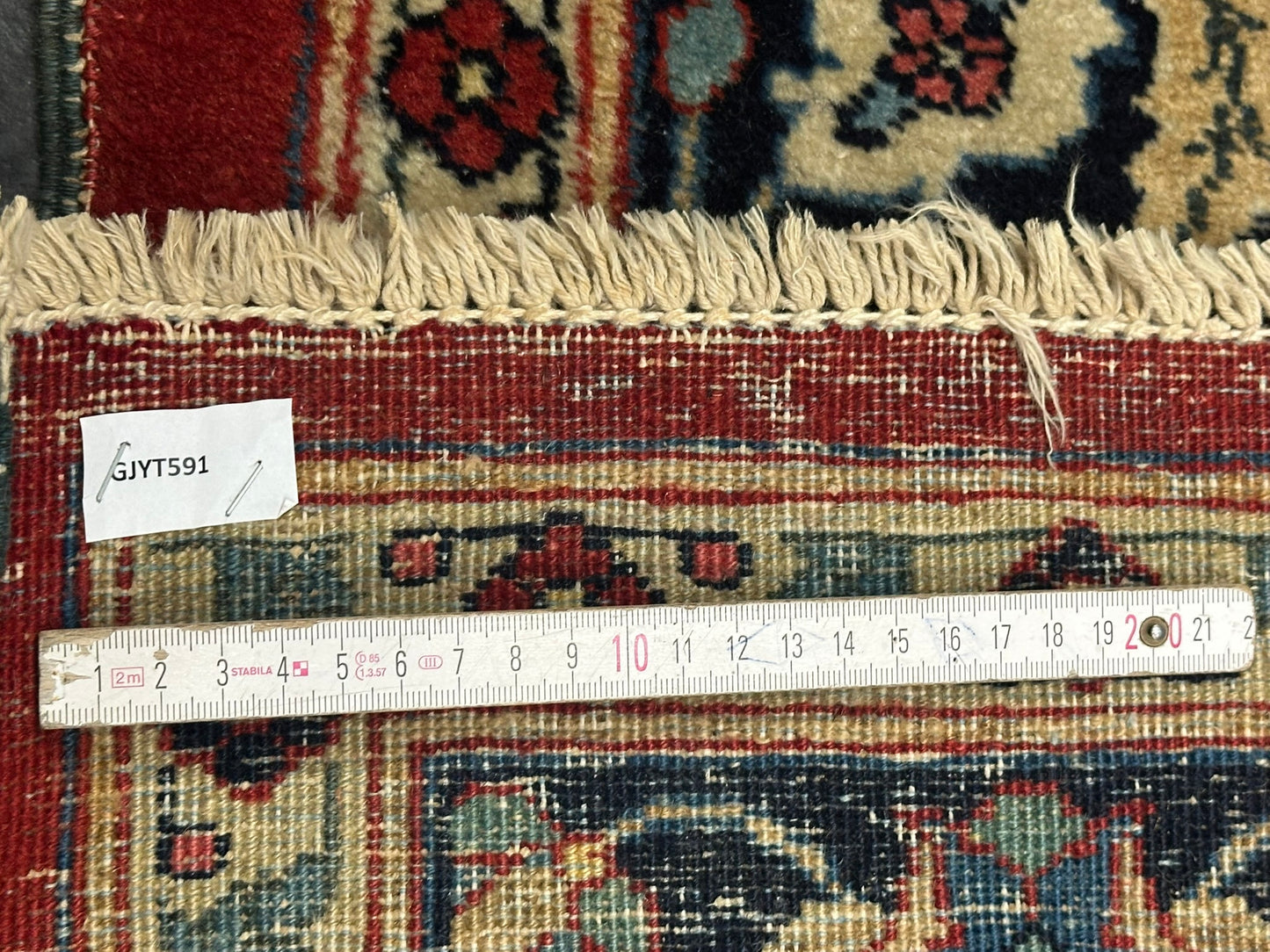 Antiker Orientteppich handgeknüpft Täbriz 275x180 cm
