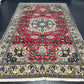 Orientteppich handgeknüpft Nain mit Seide 355x225 cm