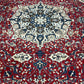 Orientteppich handgeknüpft Nain mit Seide 355x225 cm