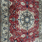 Orientteppich handgeknüpft Nain mit Seide 355x225 cm