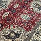 Orientteppich handgeknüpft Nain mit Seide 355x225 cm