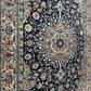 Orientteppich handgeknüpft Nain mit Seide 305x210 cm