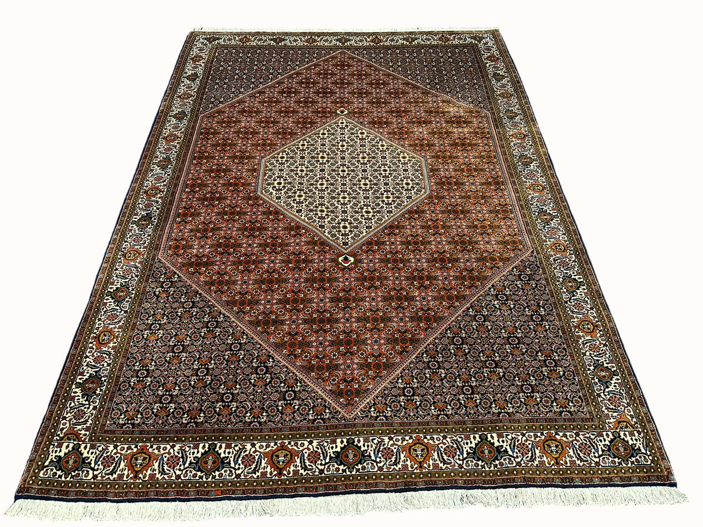 Orientteppich handgeknüpft 299x213 cm Bidjar Muster wolle