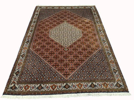 Orientteppich handgeknüpft 299x213 cm Bidjar Muster wolle