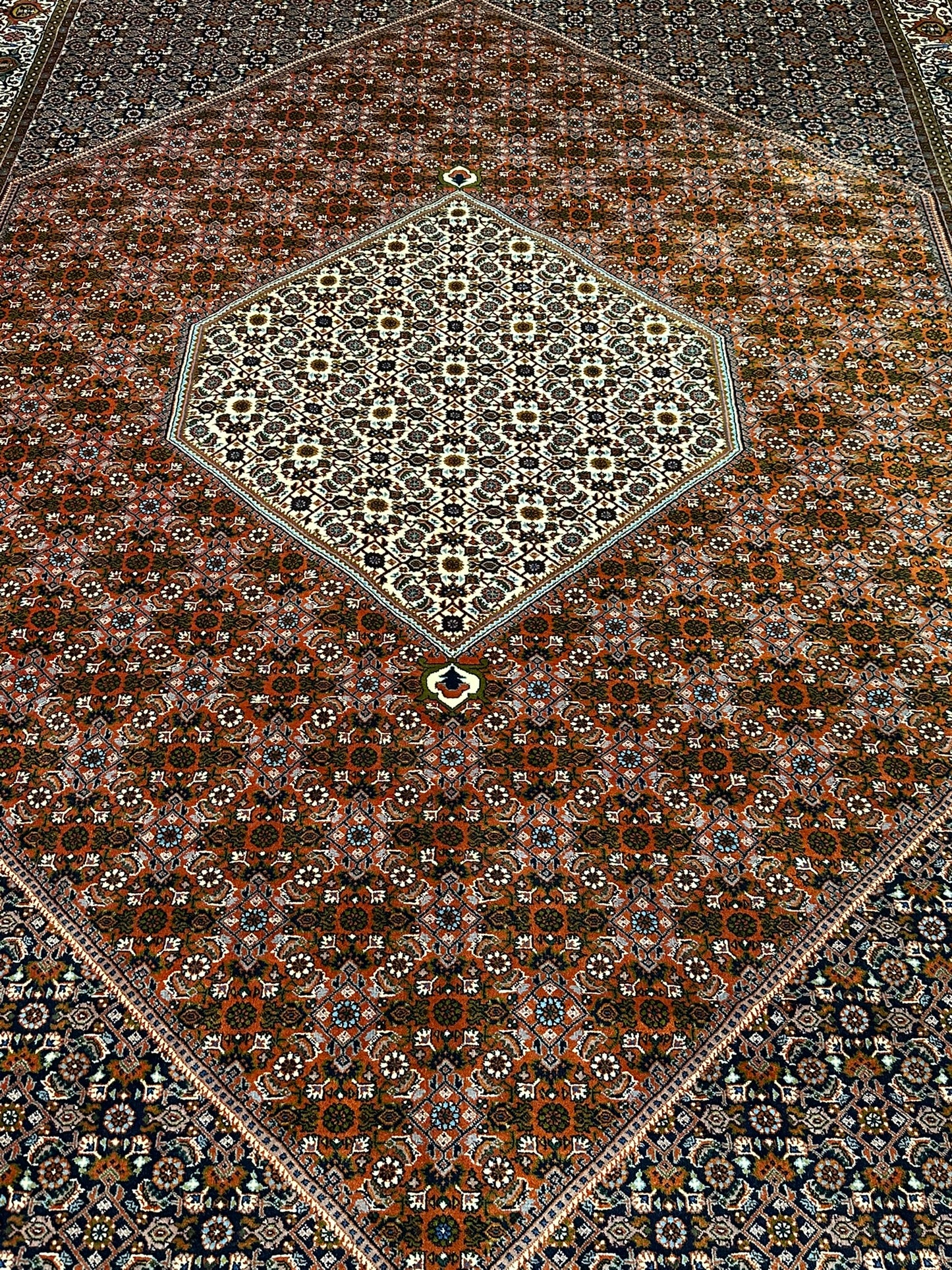 Orientteppich handgeknüpft 299x213 cm Bidjar Muster wolle