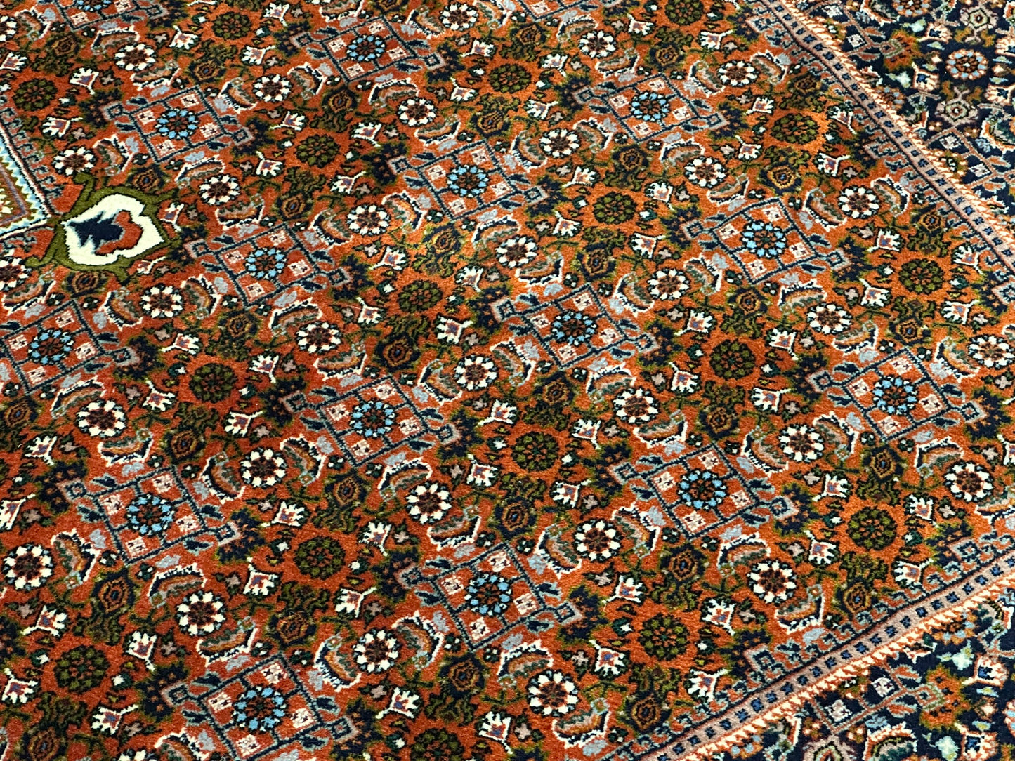 Orientteppich handgeknüpft 299x213 cm Bidjar Muster wolle