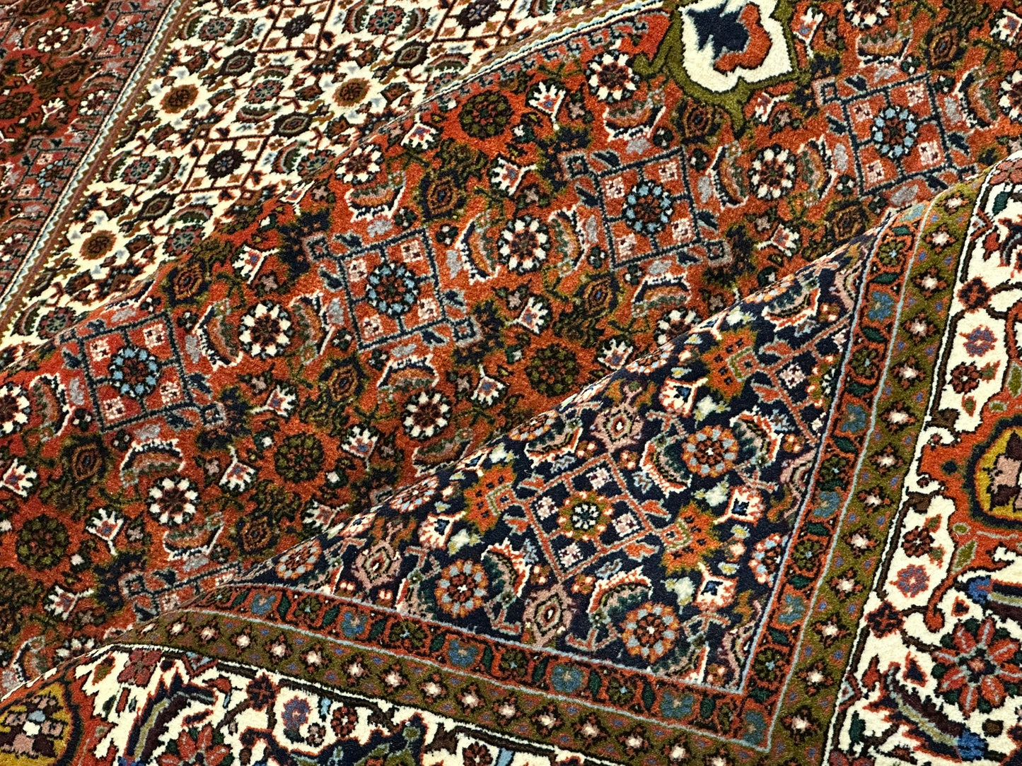Orientteppich handgeknüpft 299x213 cm Bidjar Muster wolle