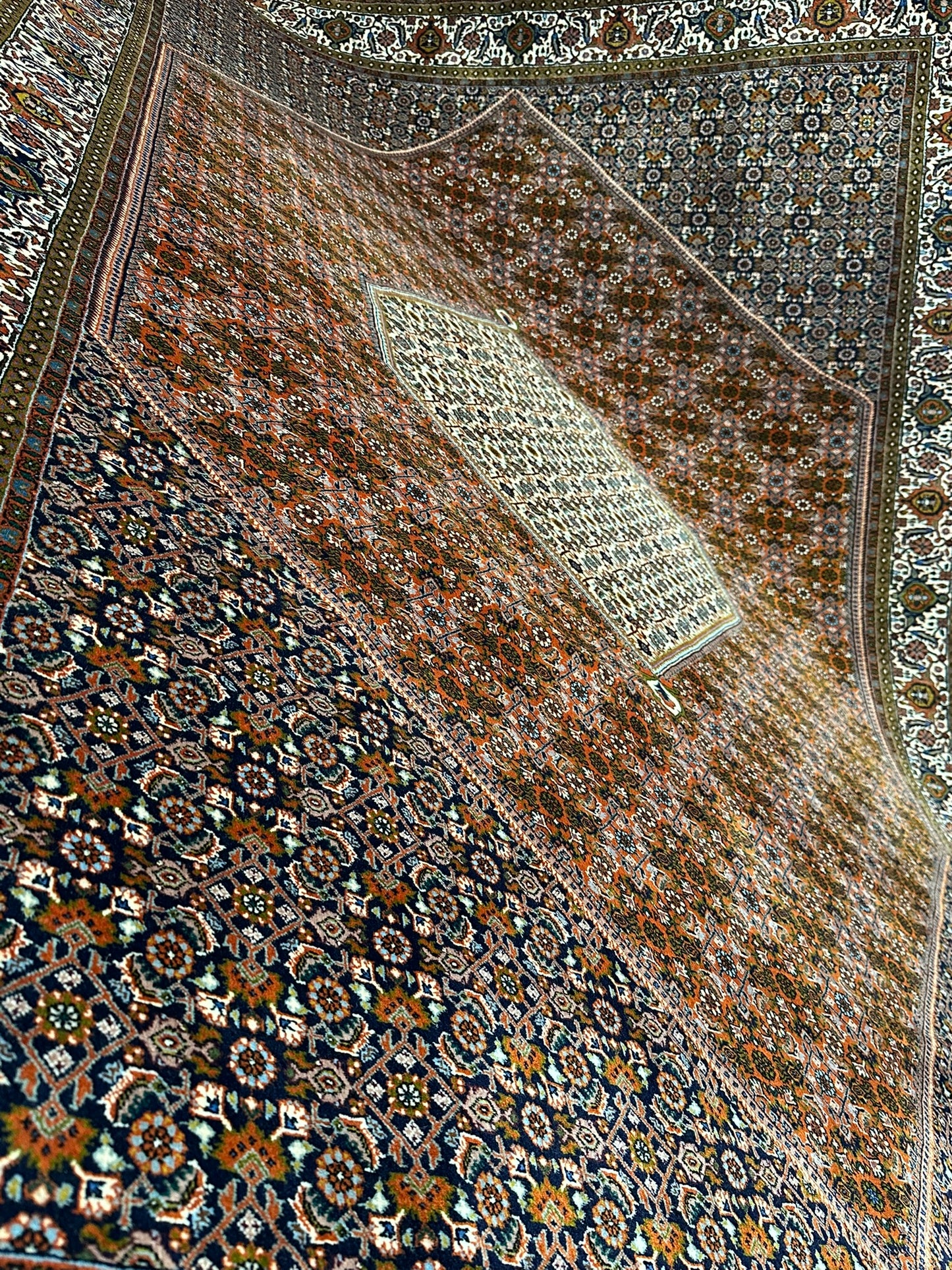 Orientteppich handgeknüpft 299x213 cm Bidjar Muster wolle