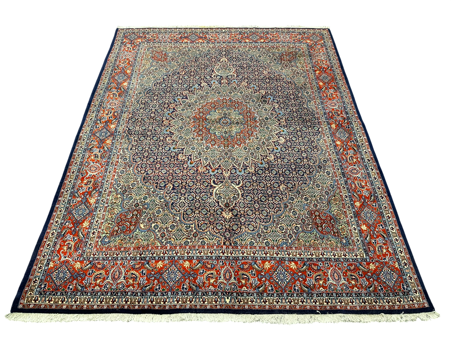 Orientteppich handgeknüpft Moud Medaillon 265x200 cm