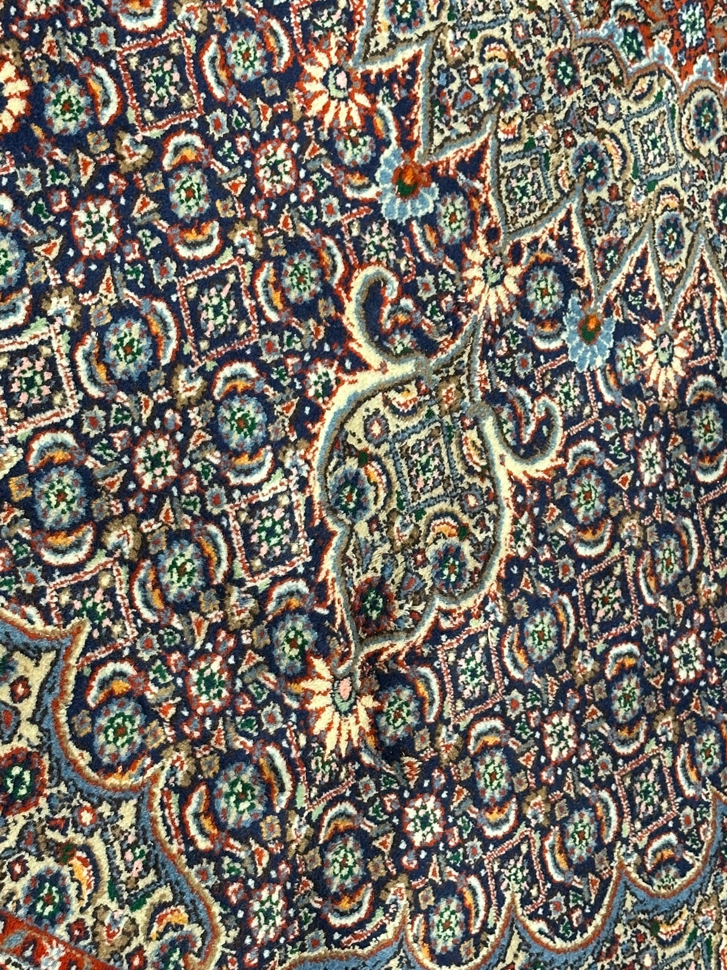 Orientteppich handgeknüpft Moud Medaillon 265x200 cm