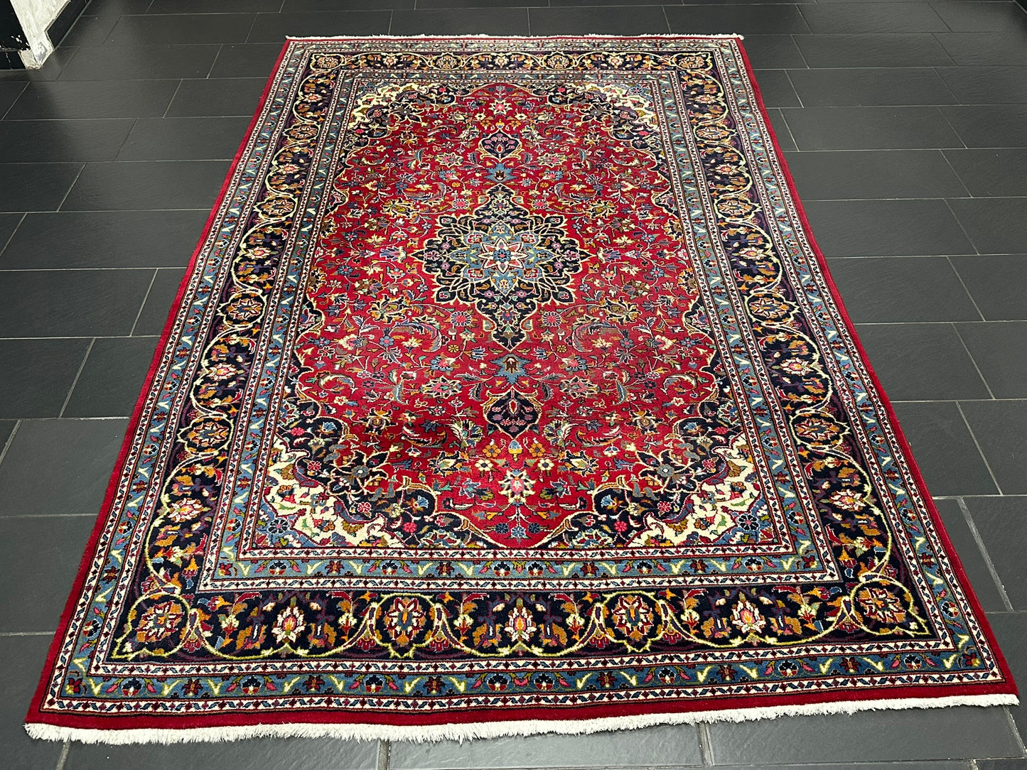 Orientteppich handgeknüpft Sarough beste Wolle 300x200 cm