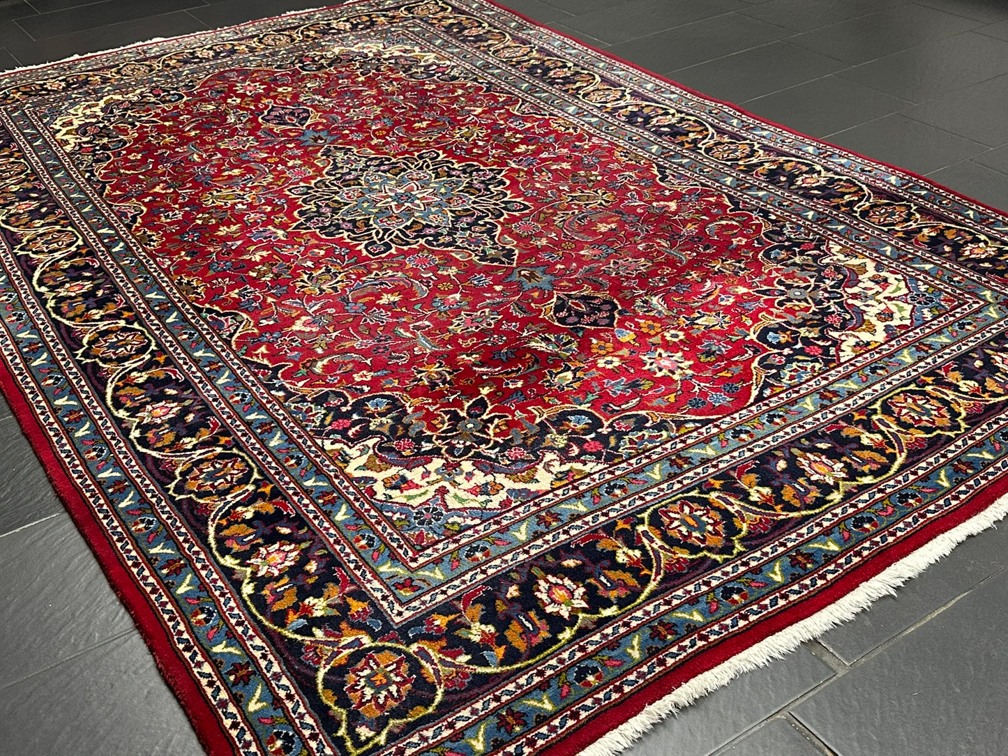 Orientteppich handgeknüpft Sarough beste Wolle 300x200 cm