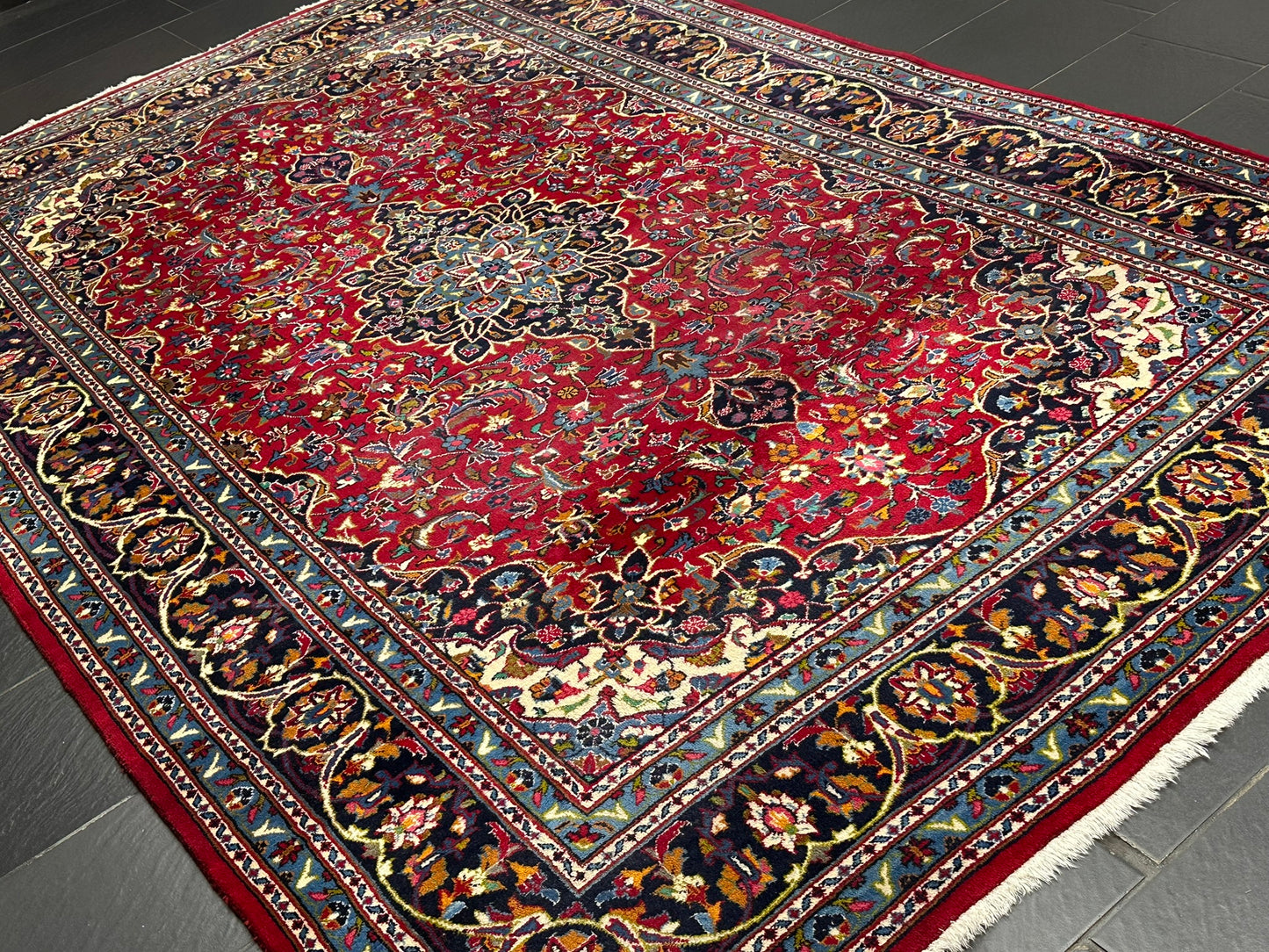Orientteppich handgeknüpft Sarough beste Wolle 300x200 cm