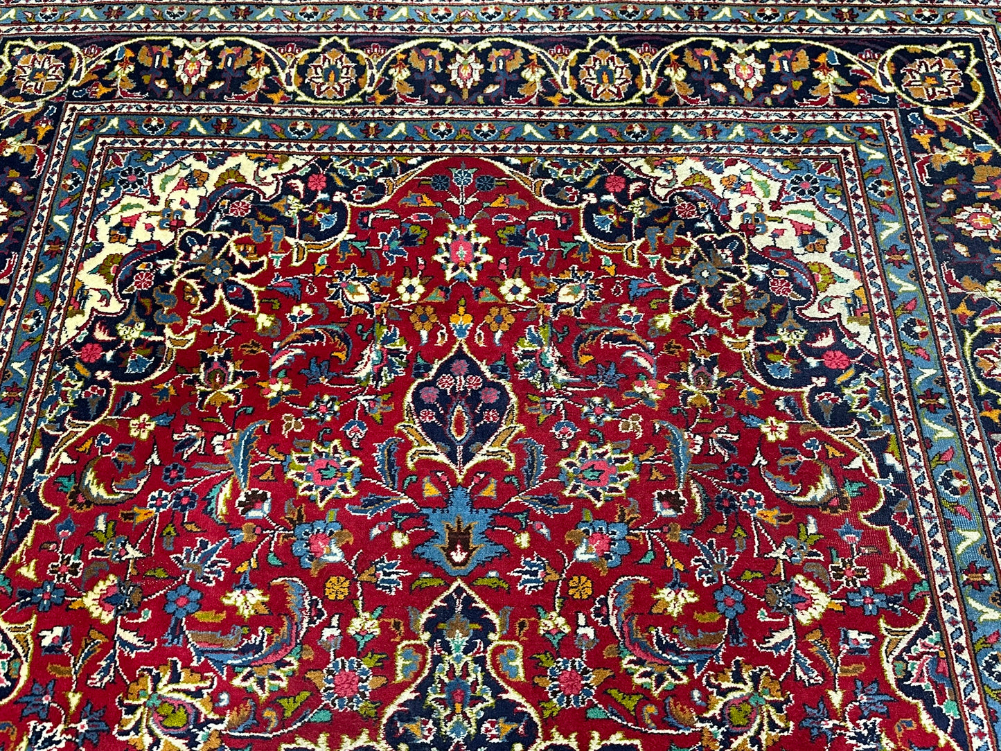 Orientteppich handgeknüpft Sarough beste Wolle 300x200 cm