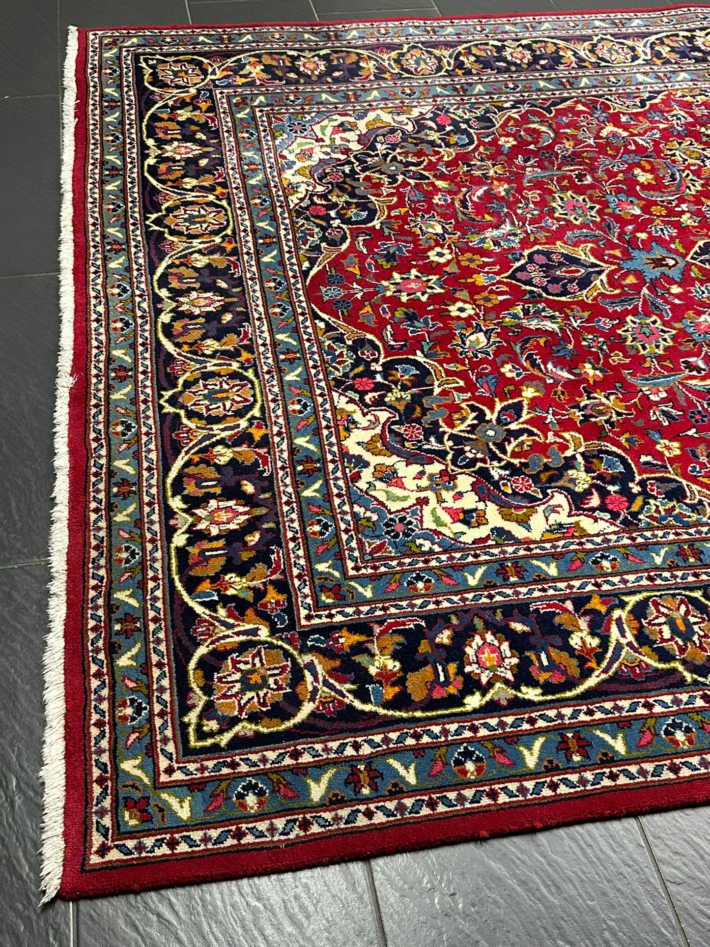 Orientteppich handgeknüpft Sarough beste Wolle 300x200 cm