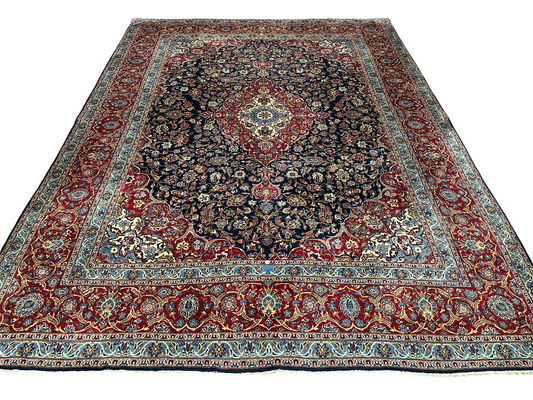 Orientteppich handgeknüpft Keschan Medaillon 400x300 cm