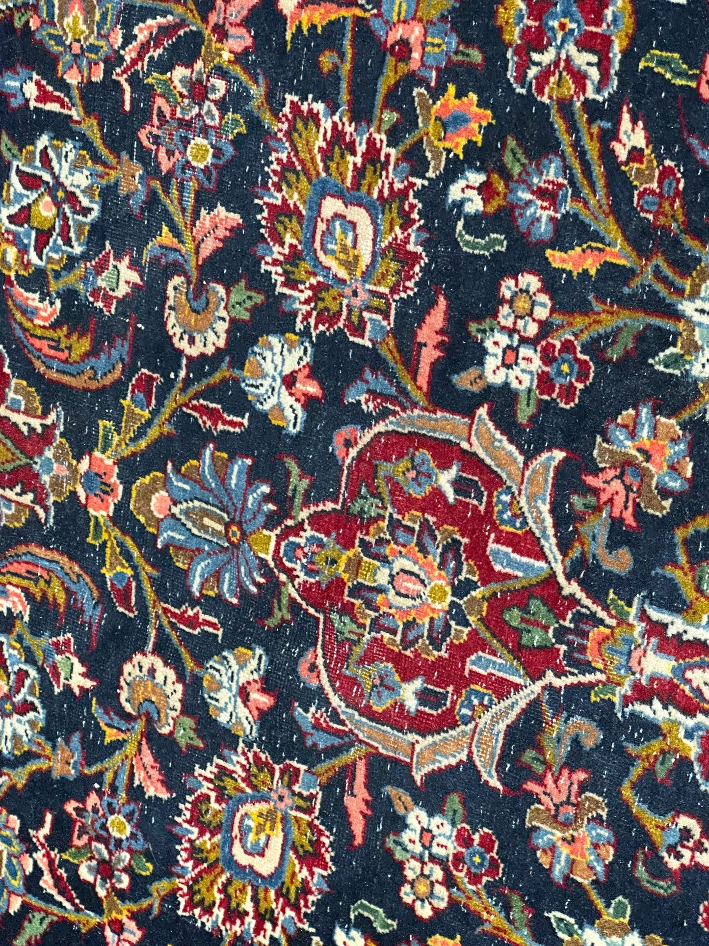 Orientteppich handgeknüpft Keschan Medaillon 400x300 cm