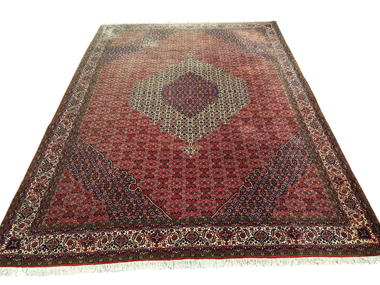Orientteppich handgeknüpft Bidjar Korkwolle 340x255 cm