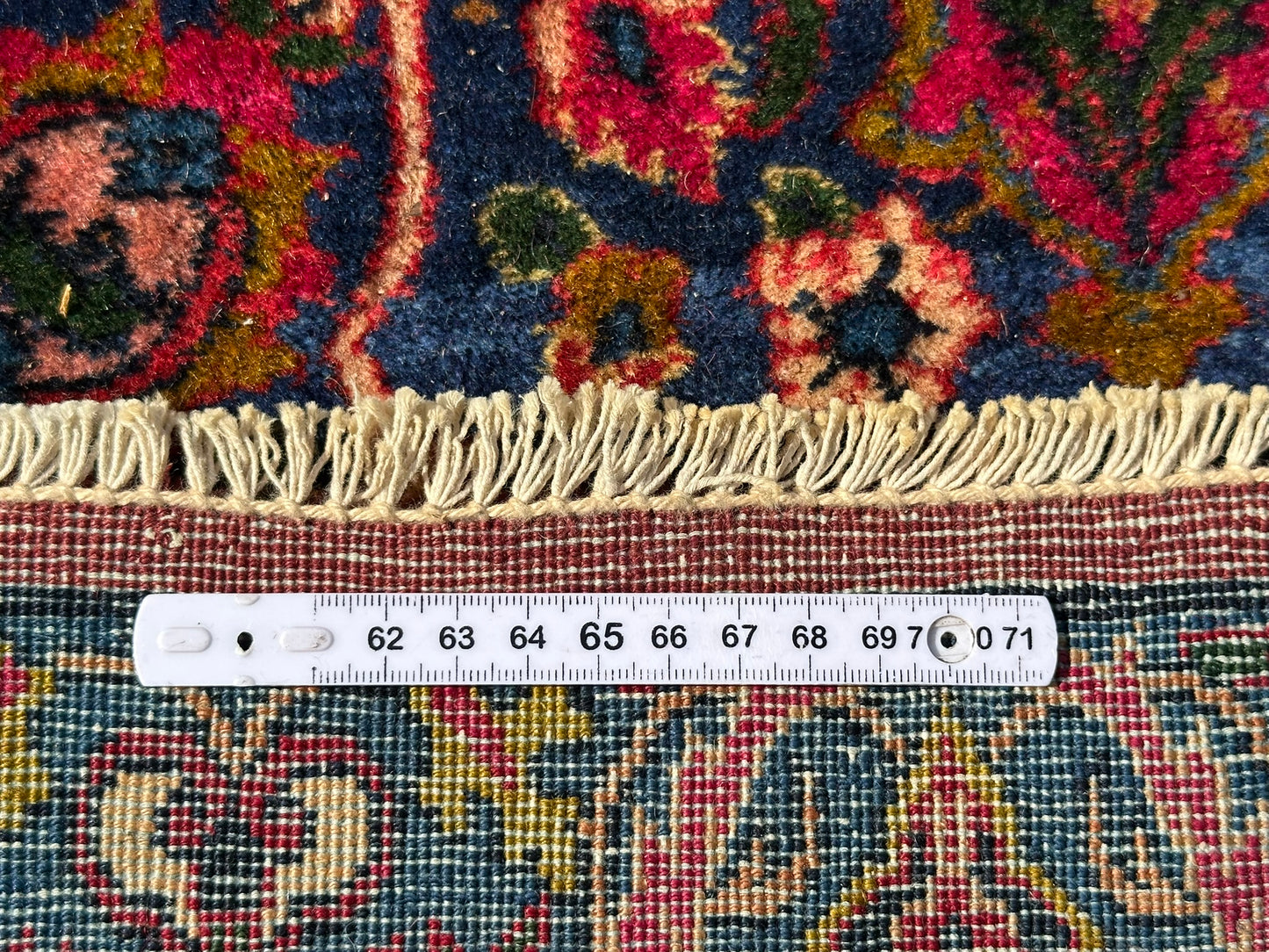 Antiker Handgeknüpft Palast Teppich Keschan 762x311 cm