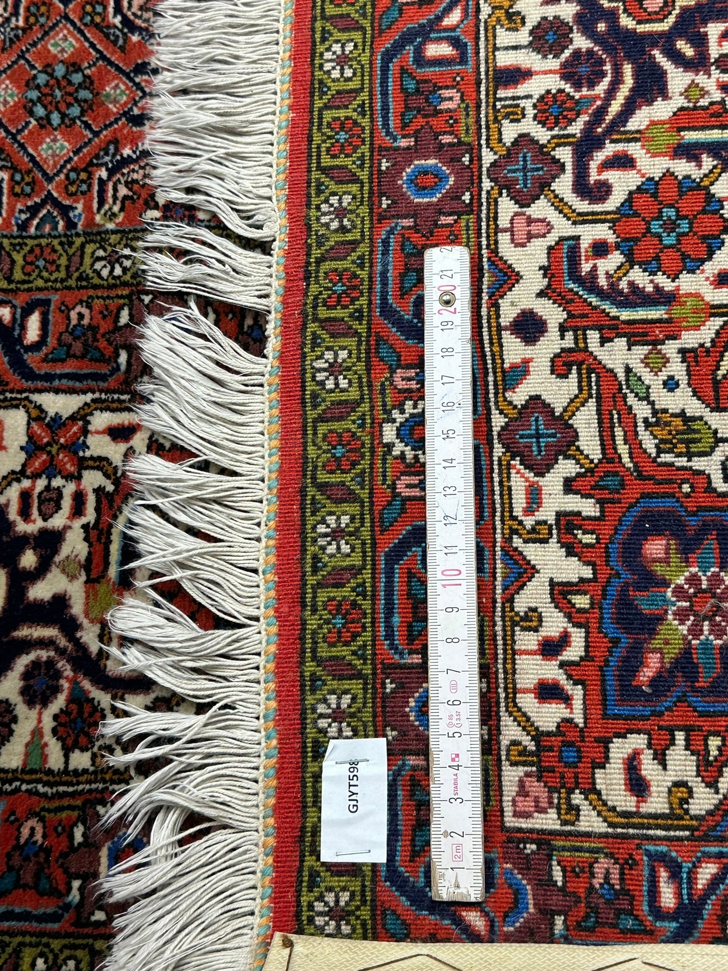 Orientteppich handgeknüpft Bidjar Korkwolle 340x255 cm