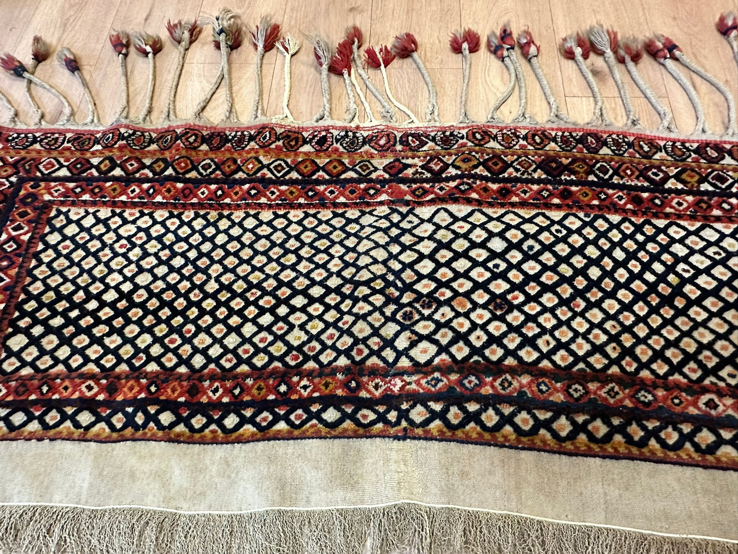 Orientteppich handgeknüpft 155x67 Bachtiar Muster antiker