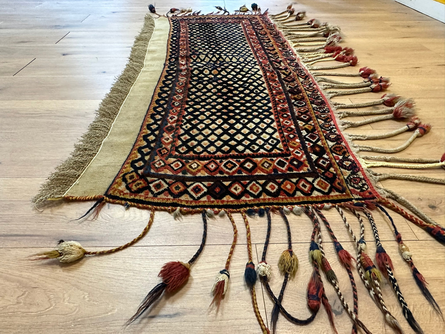 Orientteppich handgeknüpft 155x67 Bachtiar Muster antiker