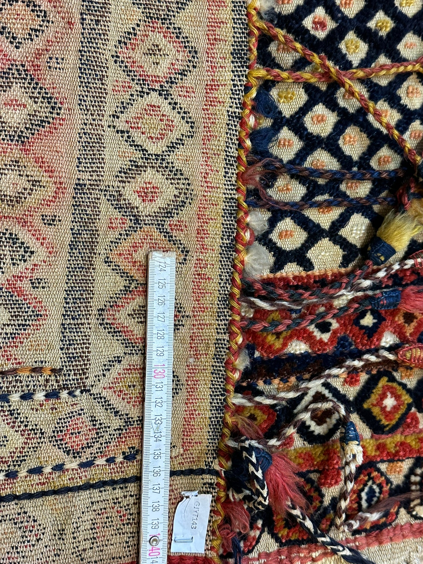 Orientteppich handgeknüpft 155x67 Bachtiar Muster antiker