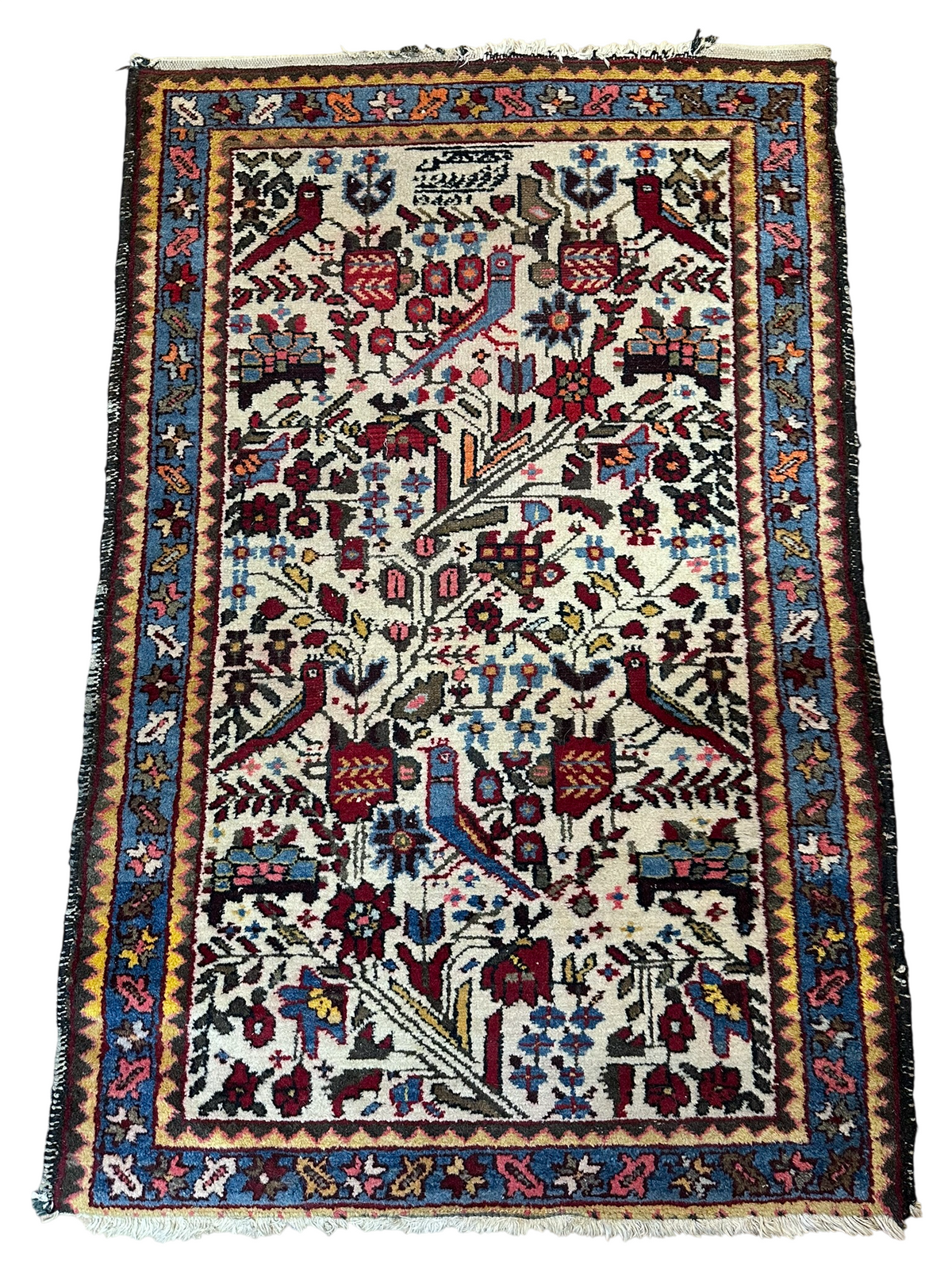 Orientteppich handgeknüpft Bachtiar 120 x 77 cm