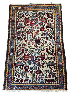 Orientteppich handgeknüpft Bachtiar 120 x 77 cm