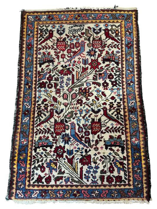 Orientteppich handgeknüpft Bachtiar 120 x 77 cm