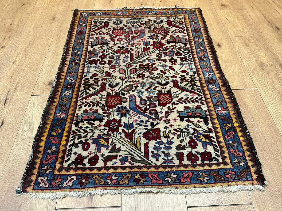 Orientteppich handgeknüpft Bachtiar 120 x 77 cm