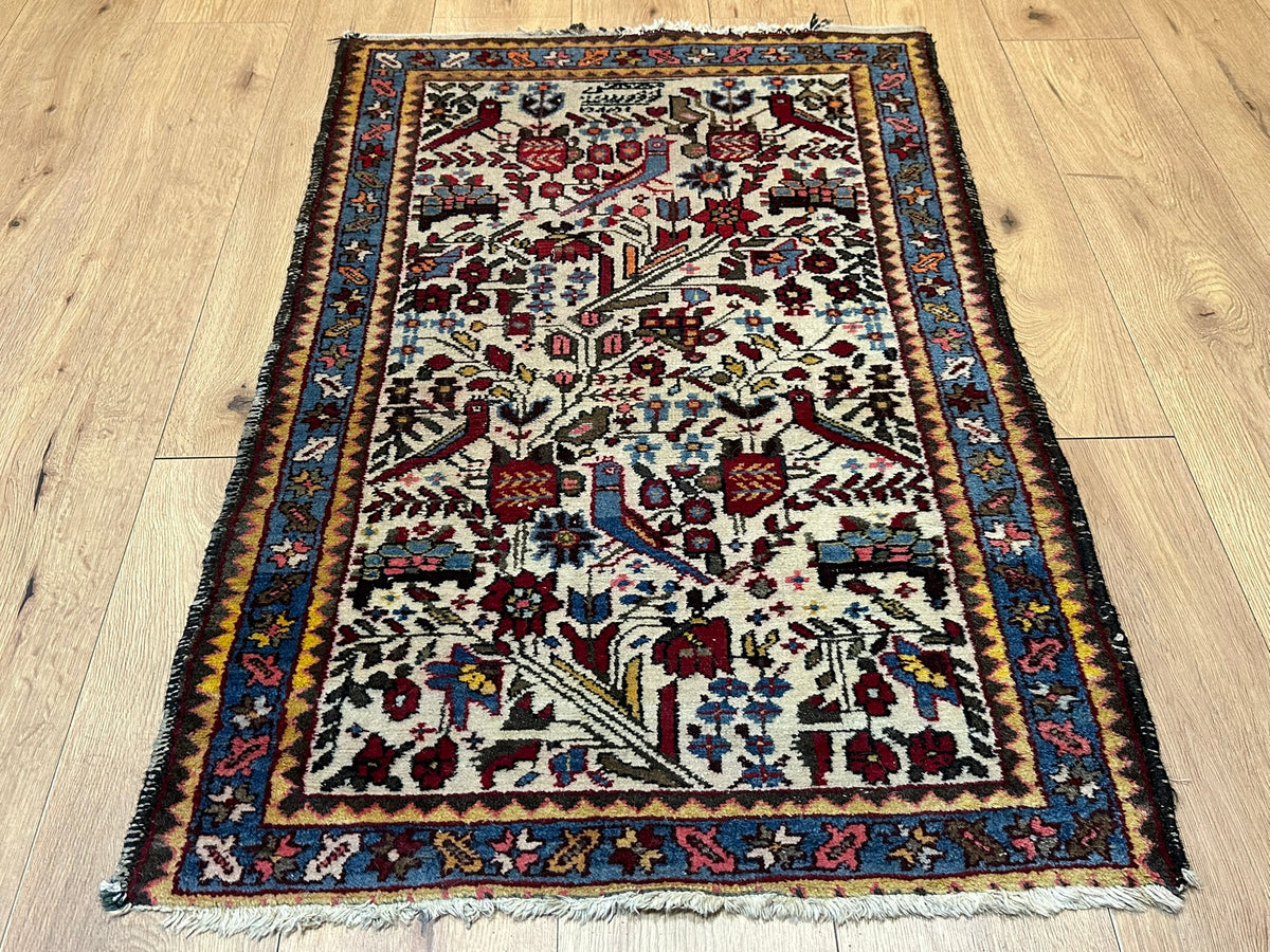 Orientteppich handgeknüpft Bachtiar 120 x 77 cm