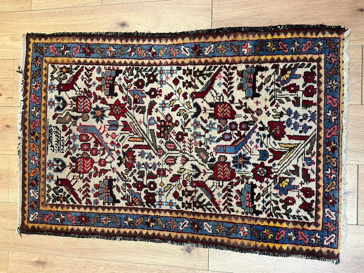 Orientteppich handgeknüpft Bachtiar 120 x 77 cm