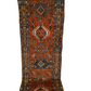 Antiker Orientteppich handgeknüpft  Heriz Läufer naturfarben 250x90 cm