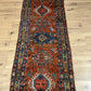 Antiker Orientteppich handgeknüpft  Heriz Läufer naturfarben 250x90 cm