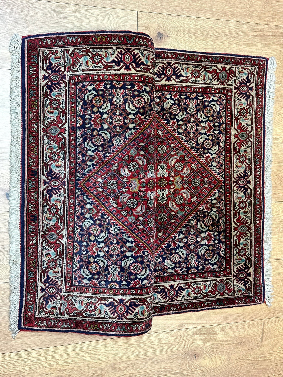 Orientteppich handgeknüpft Bidjar 135 x 81 cm