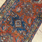 Antiker Orientteppich handgeknüpft  Heriz Läufer naturfarben 250x90 cm