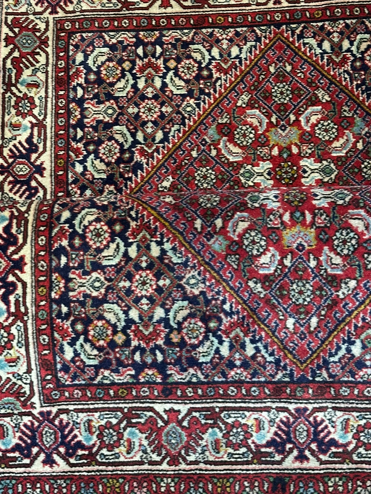 Orientteppich handgeknüpft Bidjar 135 x 81 cm