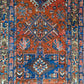 Antiker Orientteppich handgeknüpft  Heriz Läufer naturfarben 250x90 cm