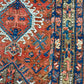 Antiker Orientteppich handgeknüpft  Heriz Läufer naturfarben 250x90 cm